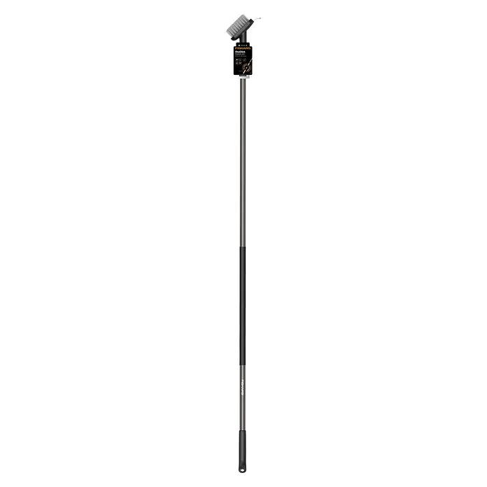 Fiskars OneClick Fugenbürste inkl. Stiel L - Länge Stiel: 1.613 mm - Fiskars OneClick Pflasterbürste mit langem grau-schwarzem Aluminiumstiel und Borstenkopf.