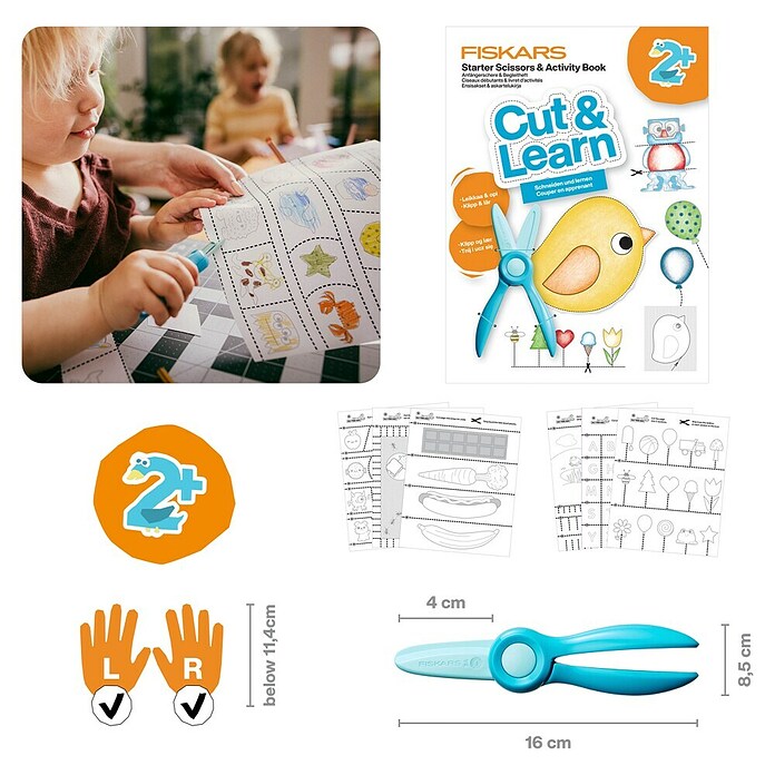 Fiskars Bastel-Set Anfängerschere & Bastelheft (2 -tlg.) | BAUHAUS