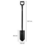 Fiskars Ergonomic Gärtnerspaten Pro (Arbeitsbreite: 15,8 cm, Länge: 1 307 mm) | BAUHAUS