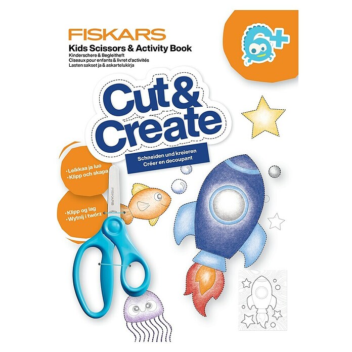 Fiskars Bastelschere Kinderschere & Bastelheft 6+ (2 -tlg.) | BAUHAUS