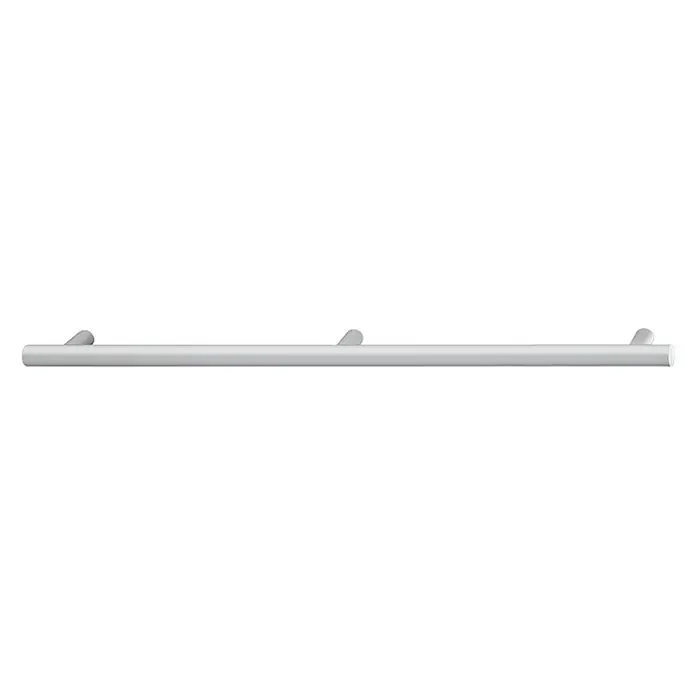 Möbelgriff - Typ Möbelgriff: Stange, Aluminium, Sonstige, Lochabstand: 480 mm - Eine silberne Haltestange für Badezimmer, zur Unterstützung oder als Handtuchhalter. Schlichtes Design für moderne Badezimmer.
