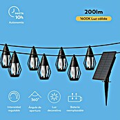 Garza Lámpara decorativa solar (7 m, Ámbar, Número de bombillas: 10 ud., 200 lm, IP44, Sensor crepuscular) | BAUHAUS