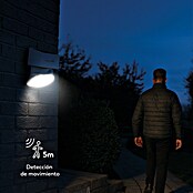Garza Aplique solar LED para exterior (L x An x Al: 107 x 107 x 150 mm, Blanco, 2.000 lm, 3.000 K - 4.000 K, IP44) | BAUHAUS