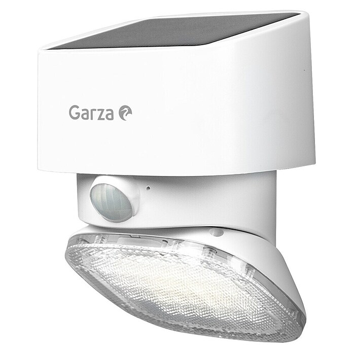 Garza Aplique solar LED para exterior (L x An x Al: 107 x 107 x 150 mm, Blanco, 2.000 lm, 3.000 K - 4.000 K, IP44) | BAUHAUS