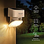 Garza Aplique solar LED para exterior (L x An x Al: 107 x 107 x 150 mm, Blanco, 2.000 lm, 3.000 K - 4.000 K, IP44) | BAUHAUS