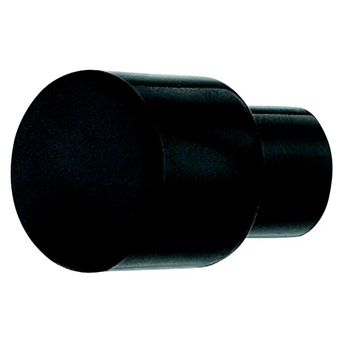 Möbelknopf (Ø x H: 15 x 25 mm, Kunststoff, Schwarz)