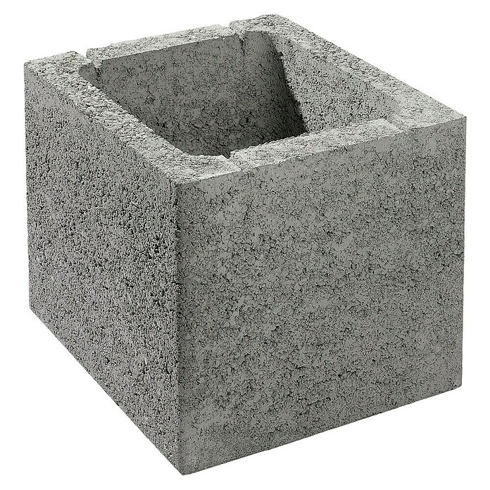 Seesteiner Schalungsstein (L x B x H: 250 x 250 x 250 mm, Beton, Grau) | BAUHAUS