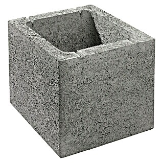 Seesteiner Schalungsstein (L x B x H: 250 x 250 x 250 mm, Beton, Grau)