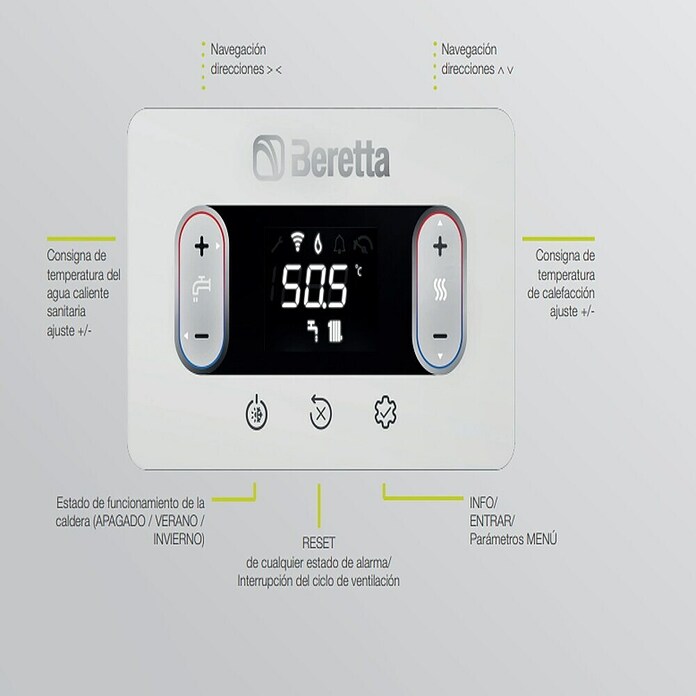Beretta Caldera Ciao X30 (Rendimiento calorífico: 30 W, 8 l, Display multifunción, Gas natural) | BAUHAUS