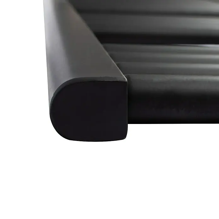 Interpromo Badheizkörper Sonora 50x160cm Schwarz - Handtuchheizkörper Heizkörper Bad mit Wandmontage - Mattschwarz