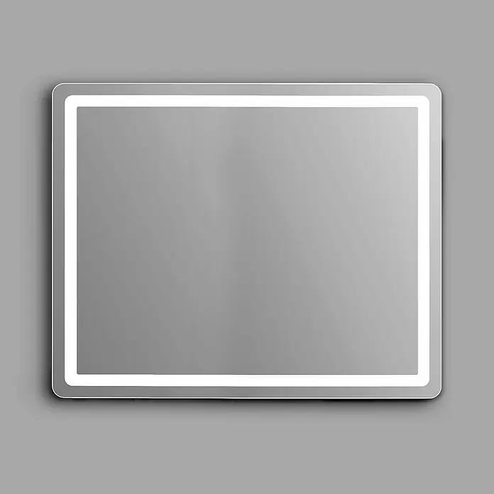 Espejo con luz Bruma - 120 x 70 cm, Blanco frío - Espejo rectangular con iluminación LED integrada alrededor del borde.