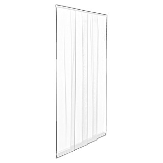 Cortina mosquitera Strip (An x Al: 140 x 240 cm, Blanco, Lamas superpuestas, Se puede acortar)
