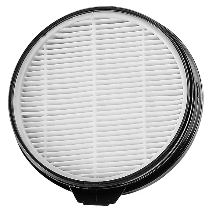 Einhell Staubfilter - Passend für: Einhell Akku-Stielstaubsauger TE-SV 18/270 Li BL-Solo und TE-SV 18/270 Li BL-C Solo - Runder weißer Filter mit plissiertem Medium und schwarzem Rahmen.