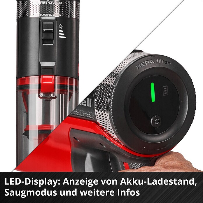 Einhell Power X-Change 18V Akku-Staubsauger TE-SV 18/270 Li BL-Solo (18 V, Ohne Akku, Behältervolumen: 0,85 l) | BAUHAUS