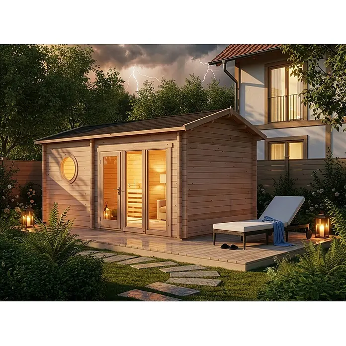 FinnTherm Saunahaus Genf 70 70mm Wandstärke - 