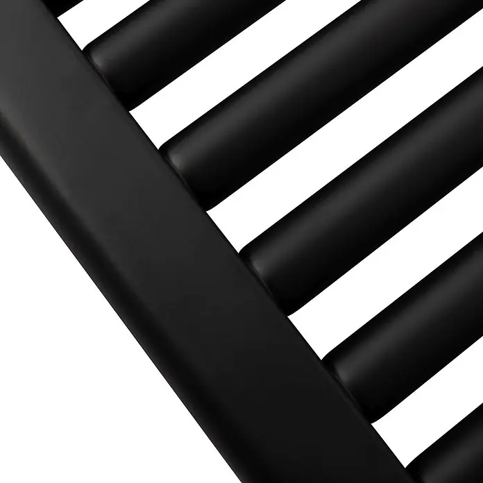 Interpromo Badheizkörper Sonora 60x160cm Schwarz - Handtuchheizkörper Heizkörper Bad mit Wandmontage - Mattschwarz