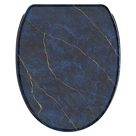 SANILO  WC-Sitz Marmor Darkblue mit Schnellverschluss