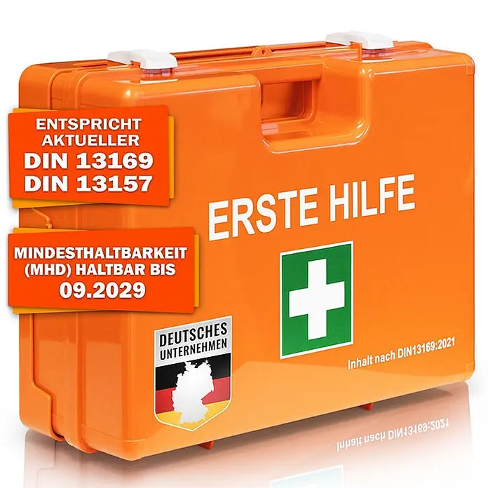 Floordirekt Erste-Hilfe-Box Mittel - DIN 13169 - Kunststoff