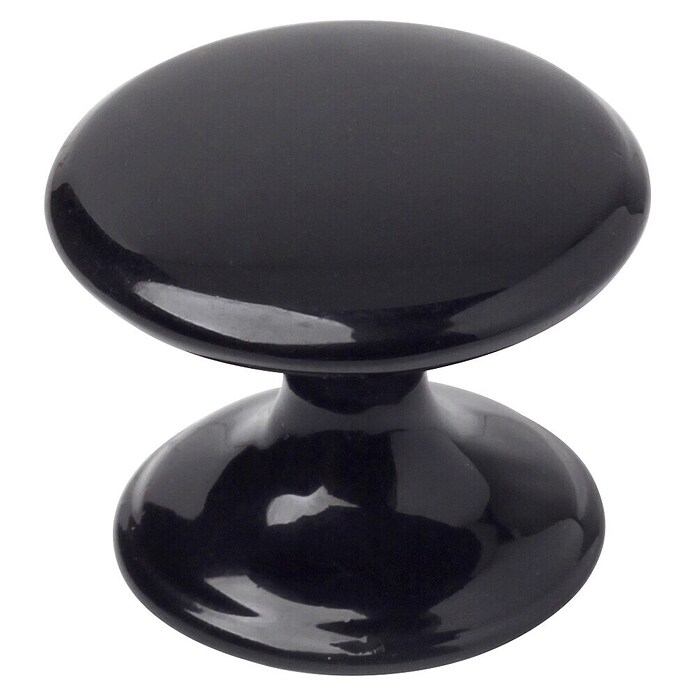 Möbelknopf (Schwarz, Durchmesser: 33 mm)