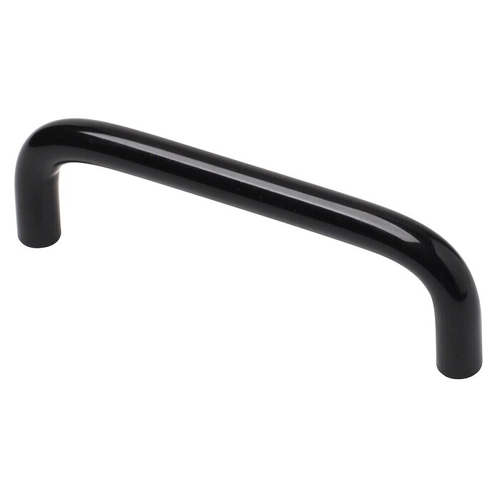 Möbelgriff (Lochabstand: 96 mm, Länge: 105 mm, Aluminiumdruckguss, Schwarz)