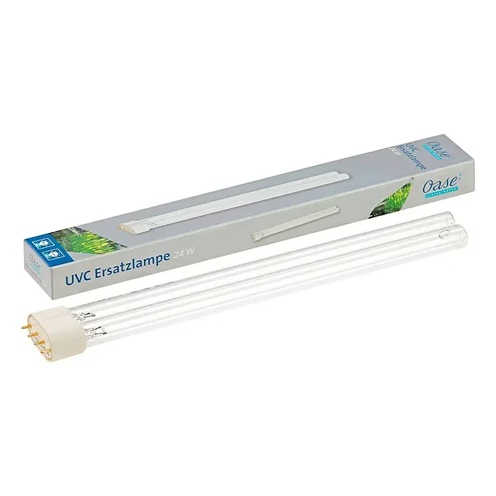 Oase Ersatzlampe Algenstopp UVC - 24 W - UVC Ersatzlampe 24 W von Oase in Originalverpackung. Das Leuchtmittel dient als Ersatzteil für UVC-Wasserklärer und sorgt für klares Wasser.