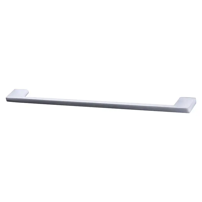Rei Tirador para muebles 541A - Distancia entre orificios: 192 mm, Cromo, Mate, 2 ud. - Tirador de mueble rectangular moderno de metal cepillado.
