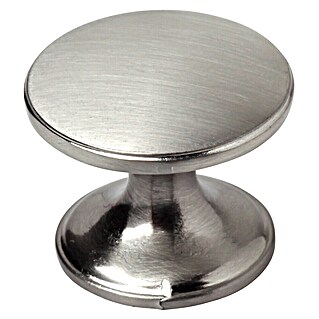 Rei Pomo para muebles (Diámetro: 33 mm, Níquel, Satinado, 4 ud.)