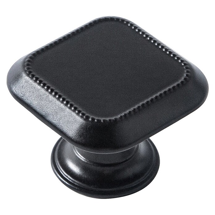 Rei Pomo para muebles (L x An: 30 x 30 mm, Negro, Mate, 4 ud.) | BAUHAUS