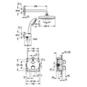 Grohe Douchesysteem Grohtherm Perfect Tempesta 210 (Chroom) | BAUHAUS