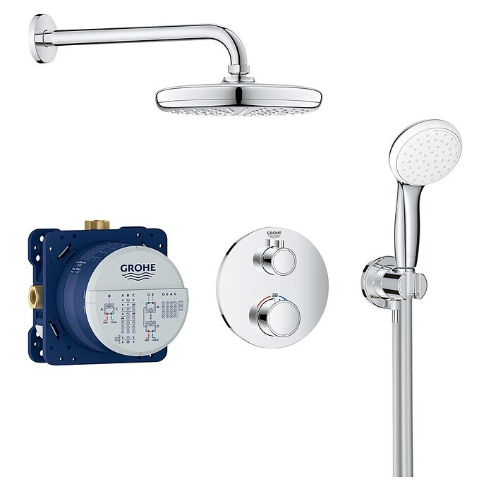 Grohe Douchesysteem Grohtherm Perfect Tempesta 210 (Chroom) | BAUHAUS