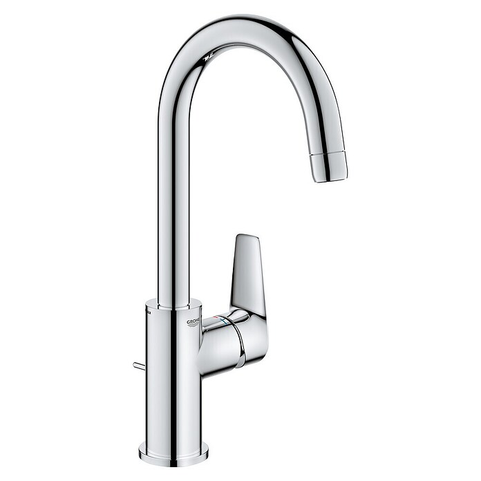 Grohe Start Edge Wastafelkraan Start Edge L-Size (Overstek reikwijdte: 141 mm, Chroom, Glanzend) | BAUHAUS