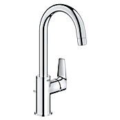 Grohe Start Edge Wastafelkraan Start Edge L-Size (Overstek reikwijdte: 141 mm, Chroom, Glanzend) | BAUHAUS