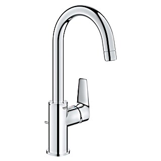 Grohe Start Edge Wastafelkraan Start Edge L-Size (Overstek reikwijdte: 141 mm, Chroom, Glanzend)