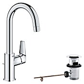Grohe Start Edge Wastafelkraan Start Edge L-Size (Overstek reikwijdte: 141 mm, Chroom, Glanzend) | BAUHAUS
