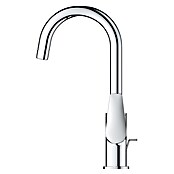 Grohe Start Edge Wastafelkraan Start Edge L-Size (Overstek reikwijdte: 141 mm, Chroom, Glanzend) | BAUHAUS