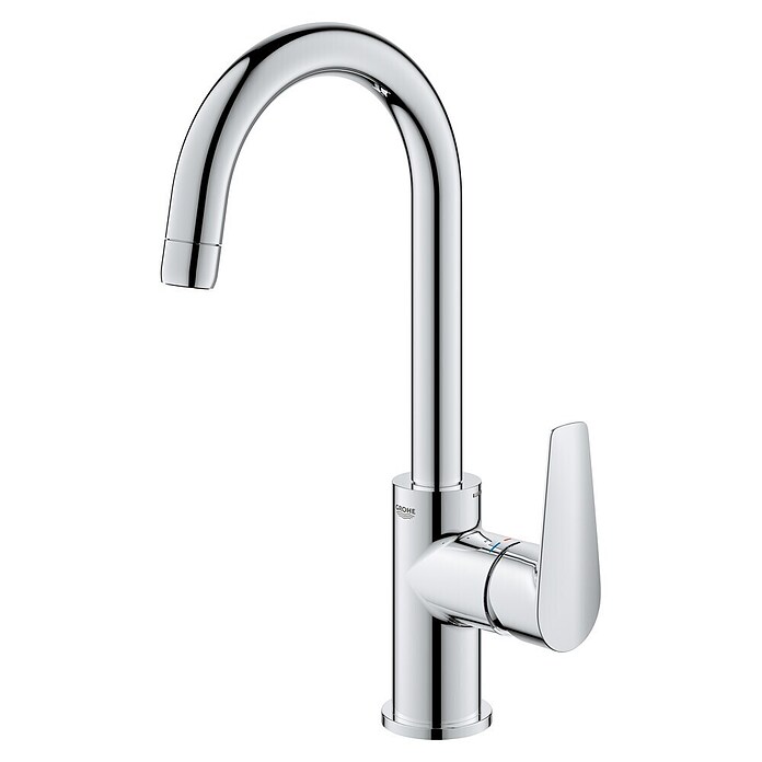 Grohe Start Edge Wastafelkraan Start Edge L-Size (Overstek reikwijdte: 141 mm, Chroom, Glanzend) | BAUHAUS