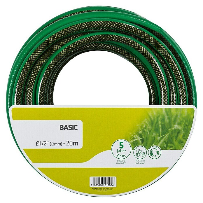 Gartenschlauch Basic (Länge: 20 m, Schlauchdurchmesser: 13 mm (½″))