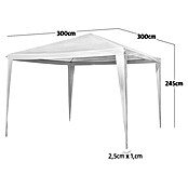 Sunfun Steckpavillon Sumba (300 x 300 x 250 cm, Weiß)