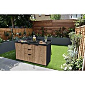 Keter Módulo de cocina exterior Compact (Antracita/Marrón, An x Pr x Al: 167 x 72 x 94 cm, Polipropileno) | BAUHAUS
