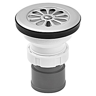 Tecnoagua Válvula de desagüe vertical para plato de ducha (115 mm, 1 ½″)