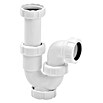 Tecnoagua Sifón curvo extensible con tuerca loca mini (1 ½″, Blanco) | BAUHAUS