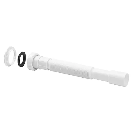 Tecnoagua  Sifón extensible dual con tuerca loca 300-900 mm