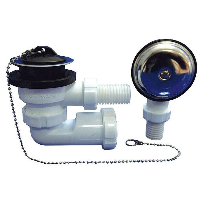 Tecnoagua Válvula para bañera con sifón salida horizontal (1 ½″, Apto para: Bañeras) | BAUHAUS