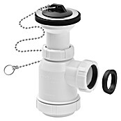 Tecnoagua Sifón de botella extensible con válvula (1 ½″, 70 mm) | BAUHAUS