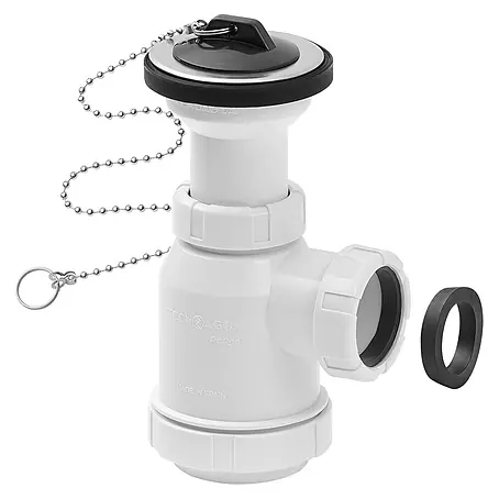 Tecnoagua  Sifón de botella extensible con válvula