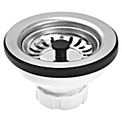 Tecnoagua Válvula para fregadero con cesta inox (1 ½″, Apto para: Fregaderos) | BAUHAUS