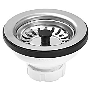 Tecnoagua Válvula para fregadero con cesta inox (1 ½″, Apto para: Fregaderos)