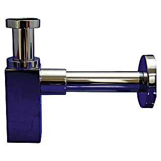 Tecnoagua Sifón de botella cuadrado (1¼'', Cromo)