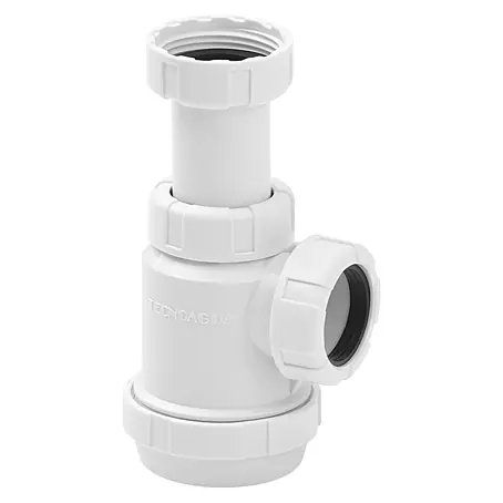 Tecnoagua  Sifón de botella extensible con tuerca loca