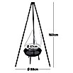 Grillstar Schwenkgrill Louisiana (Schwarz, Hauptgrillfläche: Ø 47 cm)